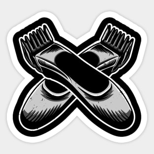 Barber Groom Razer Grooming Gift Sticker